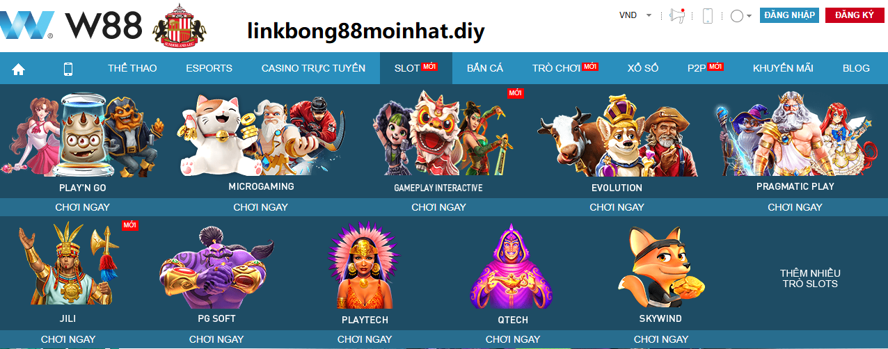 Trải nghiệm trò chơi đa dạng sau khi đăng ký W88